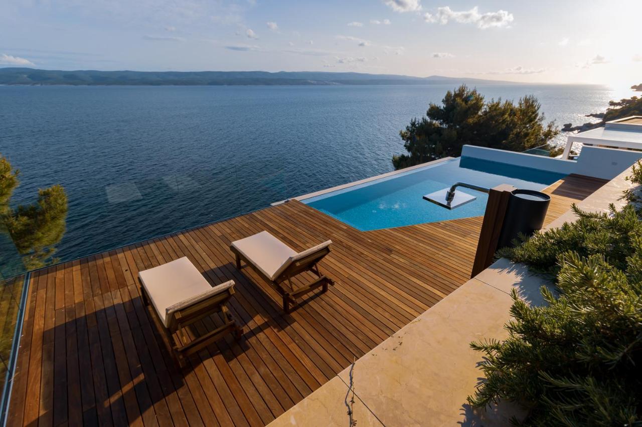 Luxury Apartments Villa Ruzmarina With New Heated Infinity Pool And Lounge Area Marusici  Exterior photo
