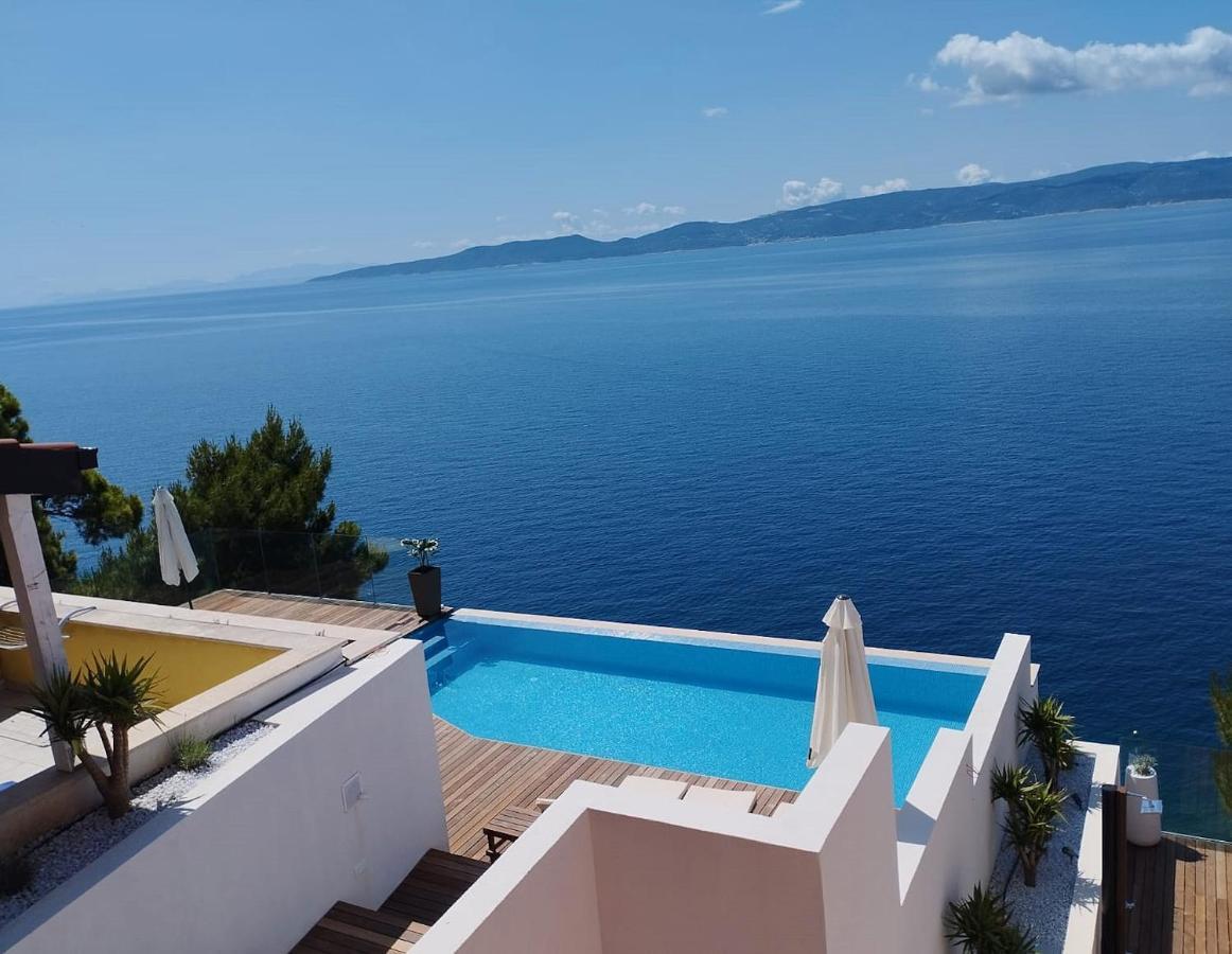 Luxury Apartments Villa Ruzmarina With New Heated Infinity Pool And Lounge Area Marusici  Exterior photo